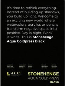 img 1 attached to 🎨 Stonehenge Aqua Black Pad - 140lb, Coldpress, 10 x 14 Inches - 15 Sheets