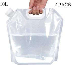 img 3 attached to 🚰 Convenient Collapsible Water Container 20L (2-Pack) - BPA Free Plastic Water Carrier for Camping, Sports, Gardening - Compact and Portable