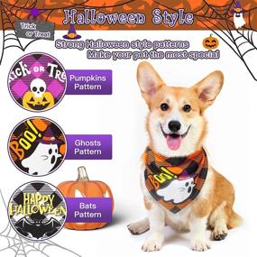 img 3 attached to EXPAWLORER Halloween Dog Bandana Pack