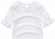 motecity fashion little girls sleeve girls' clothing logo