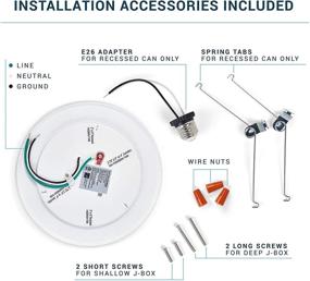 img 1 attached to Parmida LED Dimmable Встраиваемая замена: модернизированные промышленные электрические компоненты освещения