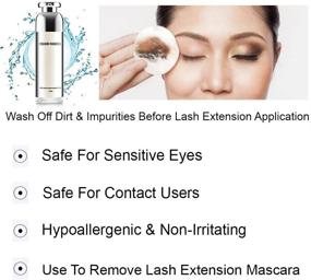 img 2 attached to 💆 Enhance Your Eyelash Extensions with KC Republic Lash Primer Eyelash Extension Cleanser Wash 50 ml