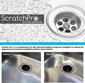 img 2 attached to Stainless Steel Sink Scratch Pro Kit with Diamond Buffing Compounds - Effortlessly Reduce Scratches, Polish & Restore Factory Fresh Look in No Time!