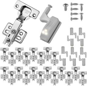 img 3 attached to 🚪 20-Pack Soft Close Full Overlay Cabinet Hinges - Ideal for Kitchen and Other Cabinet Doors – Includes 10 LED Cabinet Hinge Lights and Matching Screws – Illuminate Your Space with LIGHT-DOOR