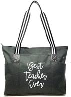 large teacher tote bags appreciation logo