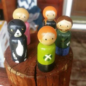 img 1 attached to 🎨 TIHOOD 16PCS Unfinished Wood Doll Bodies: Assorted Wooden People Shapes for Arts and Crafts