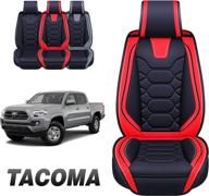 oasis auto tailor fit seat covers compatible with 2005-2022 tacoma (ta-04 front pair interior accessories logo