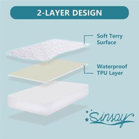 img 3 attached to Waterproof Queen Size Mattress Protector – Cotton Terry Surface, Noiseless & Breathable Bed Cover – Fits Up to 21’’ Deep Pocket Mattress Pad – Vinyl Free – 60’’x80’’