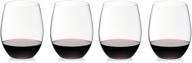 🍷 riedel cabernet wine tumbler set, the o series - pack of 4 логотип