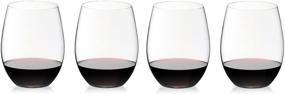 img 1 attached to 🍷 Riedel Cabernet Wine Tumbler Set, The O Series - Pack of 4