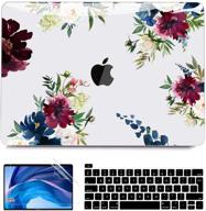 🌸 b belk macbook pro 13 inch case 2020-2016 release - a2338 m1 a2289 a2251 a2159 a1989 a1708 a1706 - flower glossy hard shell + keyboard + screen protector logo