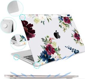 img 1 attached to 🌸 B BELK MacBook Pro 13 inch Case 2020-2016 Release - A2338 M1 A2289 A2251 A2159 A1989 A1708 A1706 - Flower Glossy Hard Shell + Keyboard + Screen Protector