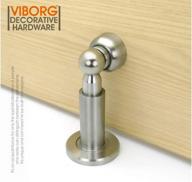 🚪 viborg extra-thick solid sus304 stainless steel door stopper - heavy duty floor/wall mount magnetic door stop логотип