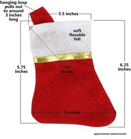 img 2 attached to 🧦 25 Mini Christmas Stockings by Iconikal: Festive 24-Pack of Holiday Decorations