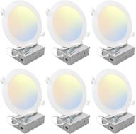 🔆 enhance your space with ultra thin 2700k 5000k selectable downlight brightness logo