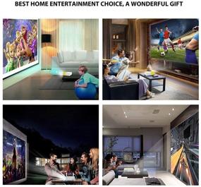 img 4 attached to 📽️ Full HD LED Mini Projector for Home Theater, Indoor & Outdoor Portable Beamer – Perfect for Living Room, Bedroom, Camping, Travel, and Party