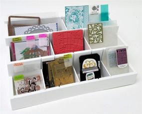 img 1 attached to 📦 Organize Your Dies and Stamps Efficiently with Desk Maid DSST-6697 Totally Tiffany-Die and Stamp Organiser, One Size, White