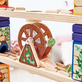 img 2 attached to 🎯 Enhance Learning & Education with Quadrilla Wooden Construction Marble Runs - Get a Chance to Win!