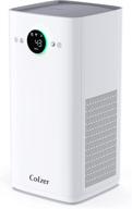 🏠 ultra quiet essential oil air purifier colzer для дома в спальне 3000 кв. футов/с очистка свежего воздуха, эффективное улавливание перьев домашних животных, устранение запахов или дыма с 360° hepa активированным угольным фильтром, модель kj580 с управлением через wi-fi. логотип