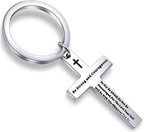 img 4 attached to 🔑 QIIER Christian Keychain for Brave, Resilient Boys - Elegant Jewelry