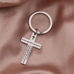 img 2 attached to 🔑 QIIER Christian Keychain for Brave, Resilient Boys - Elegant Jewelry