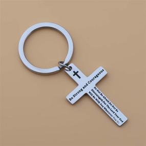 img 3 attached to 🔑 QIIER Christian Keychain for Brave, Resilient Boys - Elegant Jewelry