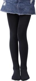 img 4 attached to 🔥 Warmth Meets Style: EVERSWE Girls' Winter Fleece Lined Tights & Thick Microfiber Tights