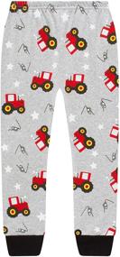 img 1 attached to CoralBee Rocket Airplane Sleepwear: 4-Piece Pajama Set for Boys and Girls