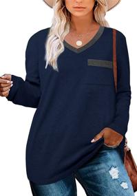 img 3 attached to Gloria Sarah Sweatshirts Sleeve Oversized Sports & Fitness in Team Sports