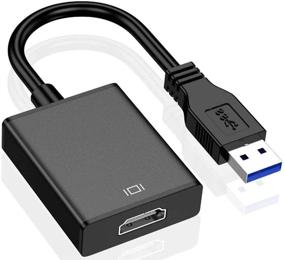 img 4 attached to 🔌 Адаптер SENGKOB USB к HDMI, USB 3.0/2.0 к HDMI 1080P Видео Графический Кабель Конвертер с Аудио для ПК Ноутбук Проектор ТВ. Совместим с Windows XP, 7, 8, 8.1 и 10