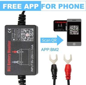 img 1 attached to Battery Monitor BM2 BM3 Bluetooth 4.0 Wireless Battery Tester for 12V Automotive Battery Load Testing, 🔋 Monitoring Automotive Charging Systems, and Cranking Analysis. A Digital Battery Analyzer Applicable for Android & IOS Devices