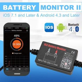 img 3 attached to Battery Monitor BM2 BM3 Bluetooth 4.0 Wireless Battery Tester for 12V Automotive Battery Load Testing, 🔋 Monitoring Automotive Charging Systems, and Cranking Analysis. A Digital Battery Analyzer Applicable for Android & IOS Devices