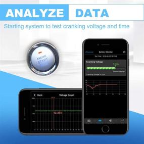 img 2 attached to Battery Monitor BM2 BM3 Bluetooth 4.0 Wireless Battery Tester for 12V Automotive Battery Load Testing, 🔋 Monitoring Automotive Charging Systems, and Cranking Analysis. A Digital Battery Analyzer Applicable for Android & IOS Devices