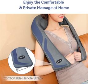 img 1 attached to Electric Shiatsu Neck and Shoulder Massager with Heat - Deep Tissue 3D Kneading Pillow for Relaxation in Home, Office, or Car - Ideal for Shoulders, Neck, Back, Legs, and Foot Massage