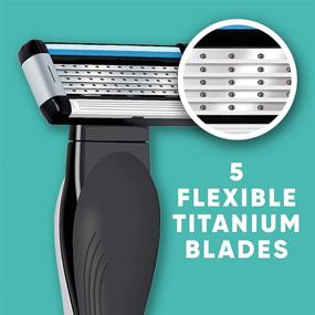 img 3 attached to BIC Made For You: 5-Blade Razor Blades for Smooth Shaving & Hair Removal - Men & Women, Nickel, with 2 Cartridge Refills