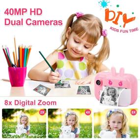 img 1 attached to Fun, Educational Instant Camera Digital Toddler Camcorder: Capture Cherished Moments!