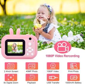 img 3 attached to Fun, Educational Instant Camera Digital Toddler Camcorder: Capture Cherished Moments!