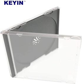 img 2 attached to Премиум чёрный CD Jewel Case (50 шт.) с стандартом KEYIN