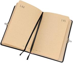 img 1 attached to Hardcover Executive Notebooks Diary Sketchbook Notepad Kraft