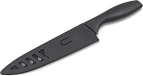 img 2 attached to Culina 8-Inch Nonstick Carbon Steel Sushi Knife: A Black-Handled Essential with Sheath