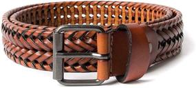 img 2 attached to 👞 Genuine Leather Brown Men's Belt Accessories: XingCHi Braided Versatility