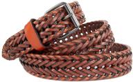 👞 genuine leather brown men's belt accessories: xingchi braided versatility логотип