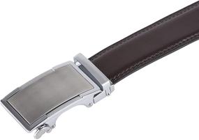 img 1 attached to Classy and Authentic: HYRISON Genuine Leather Automatic Buckle Black Men's Accessories