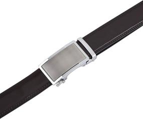 img 2 attached to Classy and Authentic: HYRISON Genuine Leather Automatic Buckle Black Men's Accessories