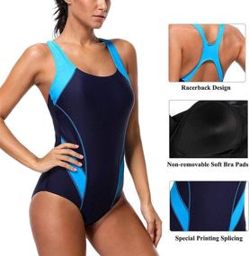 img 1 attached to 👙 CharmLeaks Women's Sport Pro Racerback One Piece Swimsuit | Athletic Swimwear