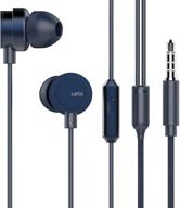 🎧 uiisii dt800 hi-res earbuds earphones: 4 drivers surround sound with mic, enhanced bass and noise reduction, volume control headset for smartphones, computers, pcs, tablets (red) logo