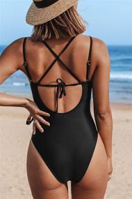 img 2 attached to CUPSHE Womens Swimsuit Strappy Bathing