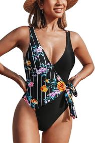 img 4 attached to CUPSHE Womens Swimsuit Strappy Bathing