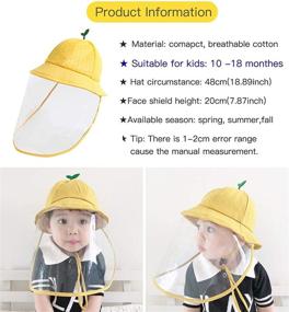 img 3 attached to Fancyfree Years Visor Removable Yellow Boys' Accessories for Hats & Caps