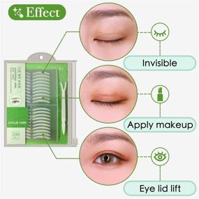 img 3 attached to ✨ 400 Pieces of Natural Invisible Single Side Eyelid Tape Stickers for Medical Use - Fiber Eyelid Lift Strips, Instant Eye Lift Without Surgery - Ideal for Uneven Mono-Eyelids, Slimming Effect